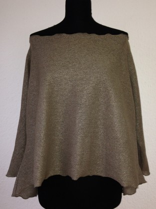 pullover khaki langer Arm schulterfrei